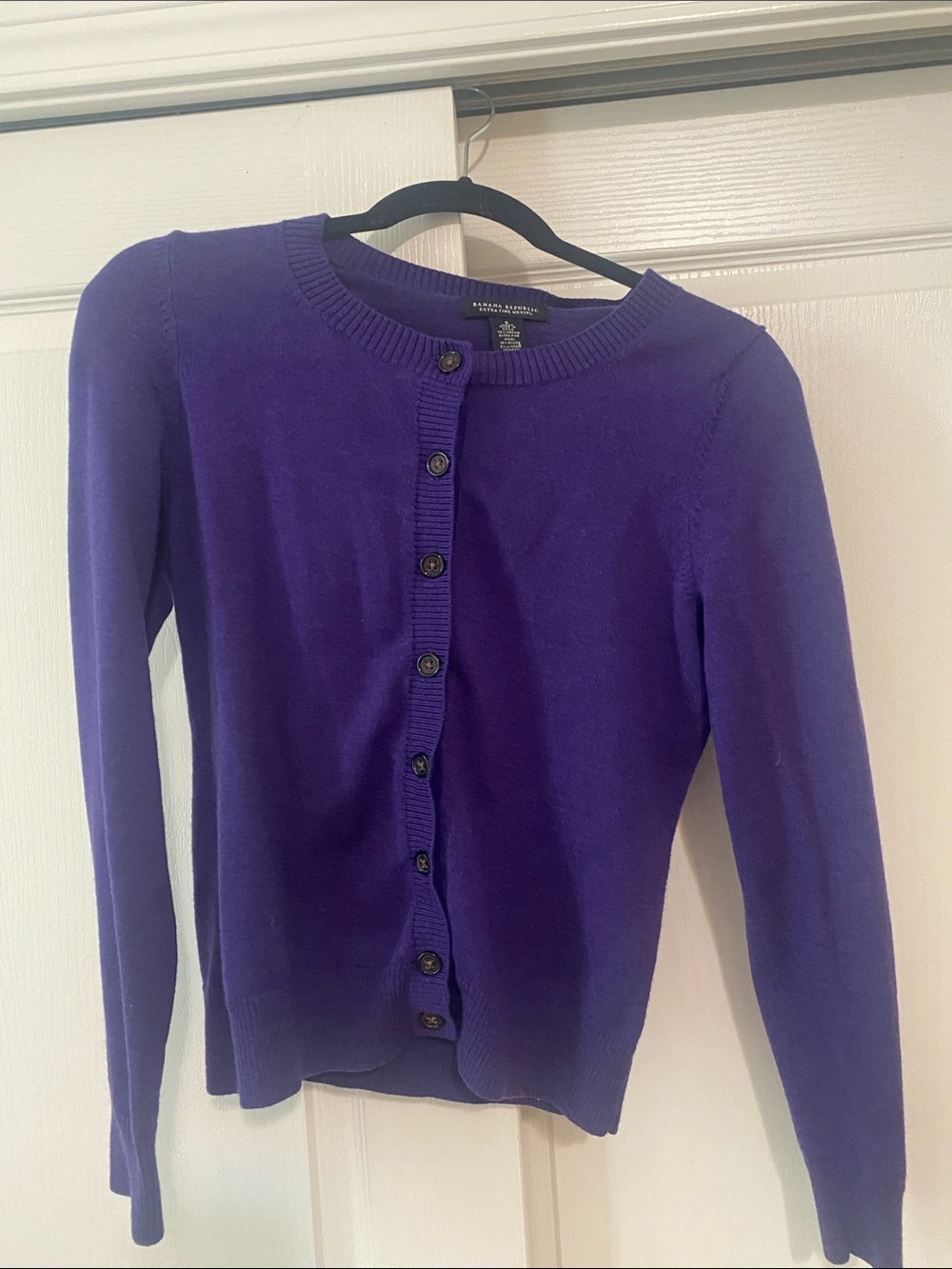 Merino wool Banana Republic cardigan.